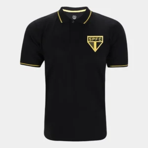 Camisa São Paulo Polo Ouro Retrômania Masculina