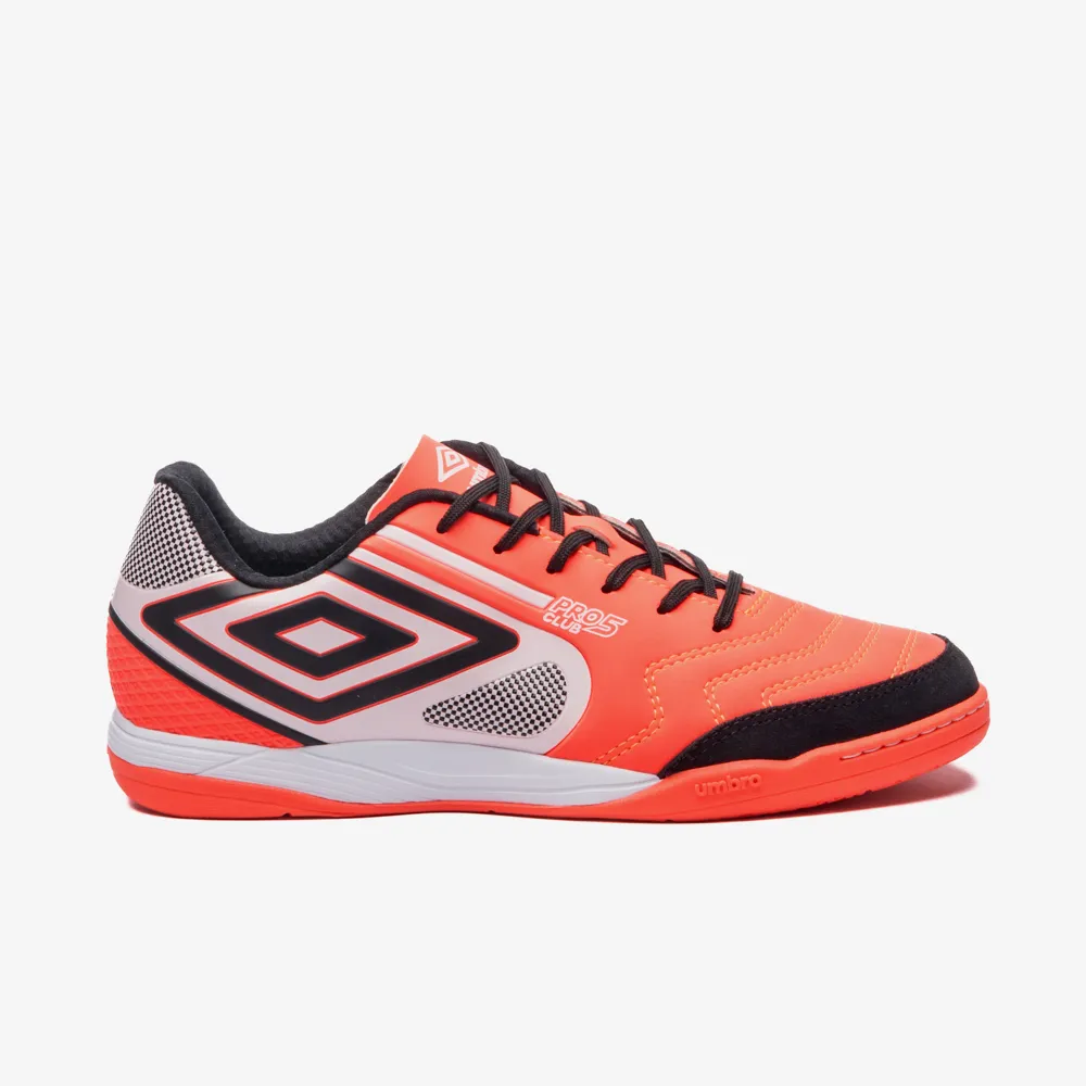 Chuteira Futsal Umbro Pro 5 Bump Club Coral
