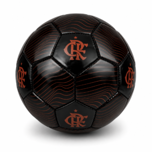 Mini Bola Oficial Flamengo Preta e Vermelha