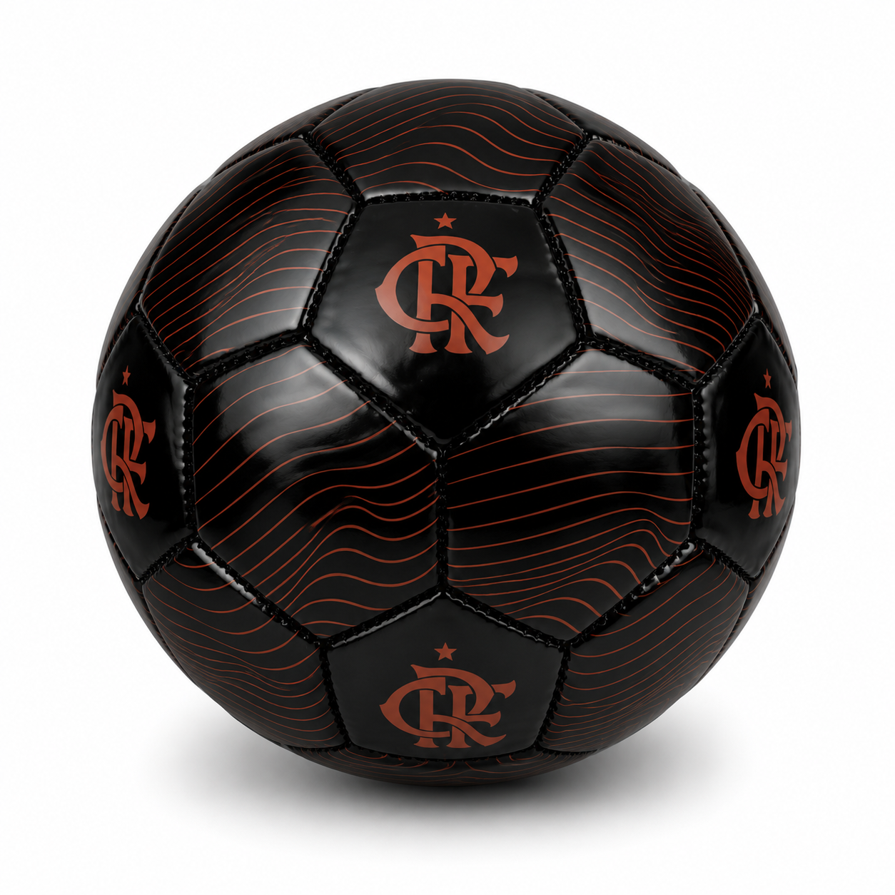 Mini Bola Oficial Flamengo Preta e Vermelha