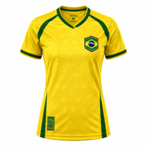 Camisa Premium Estação Brasil Amarela Feminina
