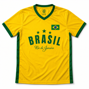 Camisa Brasil Amarela Retromania Bra2520