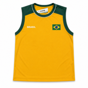Camisa Regata Brasil Amarela Jaci Braziline Masculina