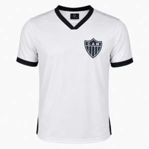 Camisa Atlético Mineiro Retro Dry Brancae Cinza Oldoni