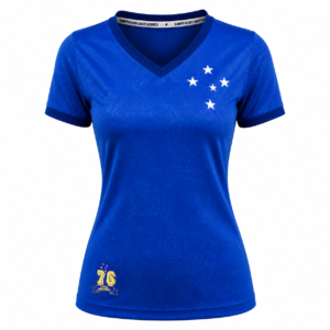 Camisa Cruzeiro Jacquard 1976 Retrô Feminina