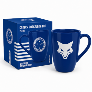 CANECA PORCELANA FAN TIMES 250 ML - CRUZEIRO