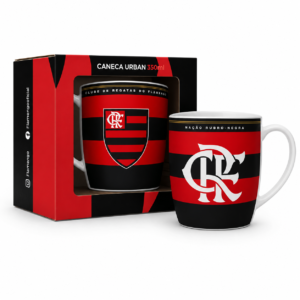 CANECA PORCELANA URBAN 300ML TIMES - FLAMENGO 6