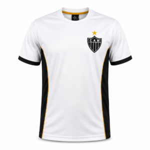 Camisa Atlético Mineiro Dry Branco e Preto Masculino