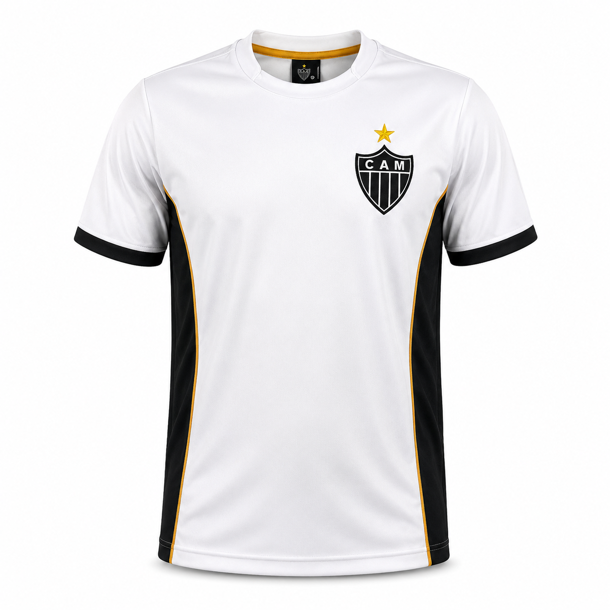 Camisa Atlético Mineiro Dry Branco e Preto Masculino