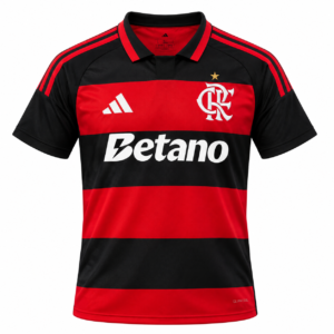 Camisa Flamengo Adidas I 26 s/n° Torcedor Masculina Betano