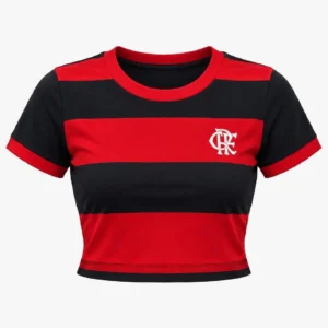 Camisa Flamengo Cropped Pisar Feminina