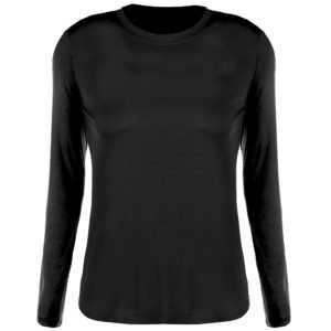 Camisa Térmica Feminina Manga Longa Preta Ginga Sport