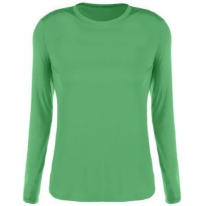Camisa Térmica Feminina Manga Longa Verde Jade Ginga Sport