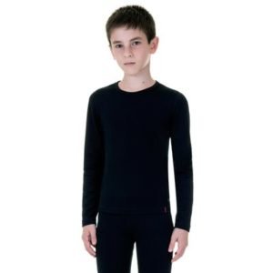 Camisa Infantil Térmica Manga Longa Preto Ginga Sport