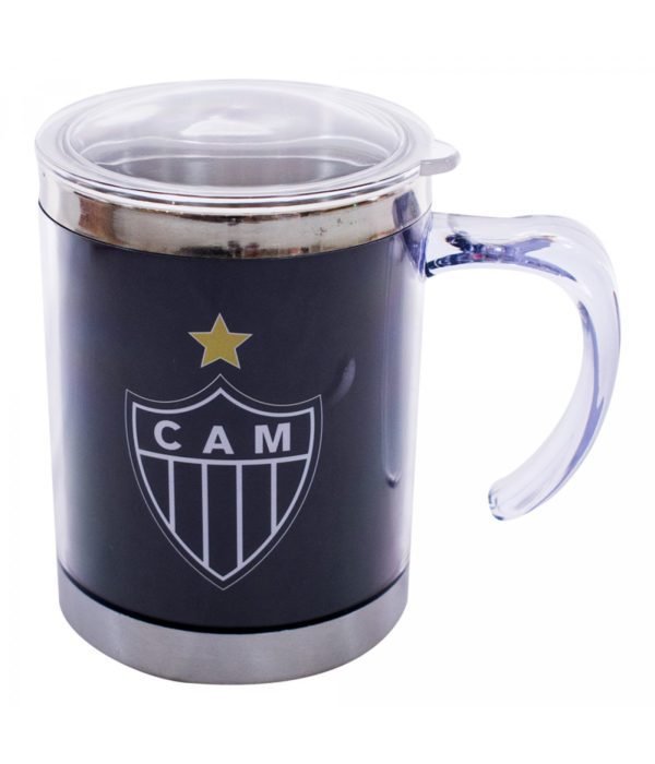 Caneca Térmica Inox 350ml Atlético Mineiro