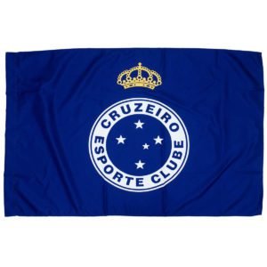 bandeira torcedor 90cmX1,30cm azul cruzeiro