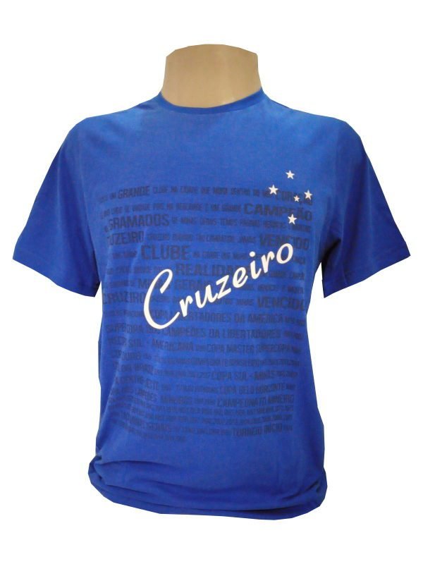 camisa com hino do cruzeiro azul oficial