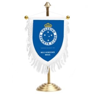 estandarte de mesa do cruzeiro com escudo na flamula